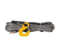 YXZKJZJ Kit de câble de treuil synthétique Robuste avec Crochet for Voiture, 10 mm x 30 m, for VTT, UTV Forte capacité(Gray)