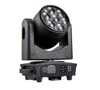 YXZKJZJ Projecteur à tête mobile 7x40W Zoom Wash LED RGBW 4 en 1 Éclairage de scène DJ Disco Party KTV Bar Éclairages pour événements