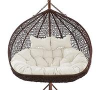 YXZN Balançoire Panier Suspendu Coussin de Siège Jardin Double Suspendu Oeuf Chaise Coussins Patio Jardin Meubles Coussin pour Décoration Intérieure (Seulement Coussin)