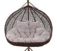 YXZN Balançoire Panier Suspendu Coussin de Siège Jardin Double Suspendu Oeuf Chaise Coussins Patio Jardin Meubles Coussin pour Décoration Intérieure (Seulement Coussin)