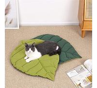 YXZN Nid de Chat de lit Tapis en Forme de Feuilles Tapis de Compagnie pour Chats Chiens des Chatons de Sommeil Matelas Chiot Nid Chiot Nid Chenil Chat Accessoires