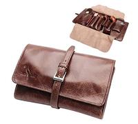 YXZN Sac à Tabac en Cuir PU pour Homme Femme, Porte-étui pour Tabac à Fumer pour Conserver Le Tabac et la Pipe à Fumer (Sac Uniquement sans Accessoires)