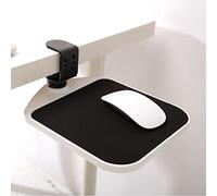 YXZN sous-Bureau Clavier Plateau Clavier Tiroirs Plateformes avec Souris, Support pour Ordinateur Réglable Pince pour Plateau Clip De Bureau sur Toboggan Extension (white2, 24 * 19.6cm)