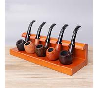 YXZN Support de Pipe à Fumer en Bois Hêtre pour 5 Pipes à Tabac - Support Cadeau (Color5)