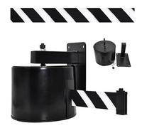 YXZQLOZ Barrière de sécurité avec Ceinture rétractable Murale, adaptée aux magasins de détail, aéroports, banques et Autres endroits, avec Une Bande d'avertissement (B)