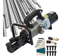 YXZQLOZ Cintreuse hydraulique électrique portable pour acier et cuivre, angle réglable de 0 à 90°, pour barre d'armature de 8 à 22 mm, machine à cintrer portable puissante (220 V)