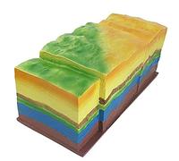 YXZQLOZ Éducation géographique pliable Modèle géologique simulation de formes de relief pour l'enseignement et l'apprentissage pour salle de t étude