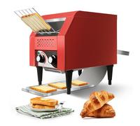 YXZQLOZ Grille-Pain Commercial en Acier Inoxydable, convoyeur Robuste avec réglages de Vitesse, Multifonctionnel pour gaufres, Hamburgers, toasts, Pain, Bacon, Muffins