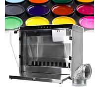 YXZQLOZ Kit de cabine de pulvérisation de peinture professionnelle pour aérographe - Rideau d'eau + filtre ventilateur - Avec pompe à eau automatique - Débit 2200 l/h