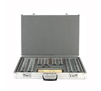 YXZQLOZ Kit de lentilles d'essai optique de qualité supérieure, anneau en métal et boîte de rangement en aluminium, haute transmission de la lumière, étui professionnel pour lentilles d'optométrie et