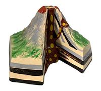 YXZQLOZ Modèle d'enseignement de la géographie volcanique - Démonstration intégrée de géologie et de géomorphologie pour les salles de classe scolaires - Améliorer l'apprentissage avec des outils