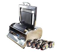 YXZQLOZ Set de Fabrication de Sushi, Ensemble d'outils à Sushi en Acier Inoxydable 8/10/12 pièces, Moule à Rouleau de Riz pour Sushi, Outil à Rouleau de Sushi DIY (10segments)