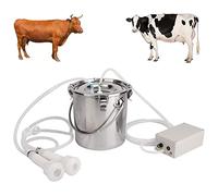 YXZYFPP Kit de Machine à traire électrique Domestique 5L, Machine à traire électrique pour Vaches, équipement de traite Automatique Portable pour l;élevage Quotidien d;Animaux