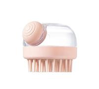 YY Brosse de bain pour chien, brosse de douche en silicone souple, distributeur de shampooing pour animaux de compagnie, brosse de douche pour chiens et chats à poils courts et longs