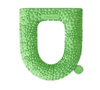 YY Durian Housse de siège de toilette - Coussin 3D en forme de fruit vert à picots avec noyau en mousse à mémoire de forme, poignées en silicone antidérapantes et sangles à dégagement rapide