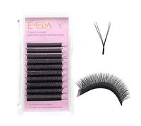 YY Extensions de Cils D Curl 0.07mm 8-14mm mix Tray Y YY Cils Extensions 2D 4D Premade Cils volume .07 Mix YY type Wispies Cils doux pour les yeux 12mm 13mm Fournitures par EMEDA (0.07 D 12mm)