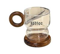 YY Tasse à café glacé moderne de 200 ml, avec porte-gobelet, utilisée pour le café, le whisky, la bière, l'eau