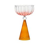 YY Verres à margarita - Trio avec motifs classiques, évasés et à facettes en diamant - Verres à cocktail haut de gamme pour bord sel, boissons glacées et tequila - Shatter (Petal Gradient Powder)