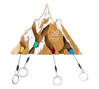 Y&Y Vertical – Porte-clés – Aiguille du Midi Édition – Fixation murale – Bois