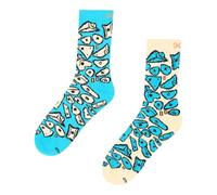 YY Vertical - Rock Socks (FR/ES, Alpha/lettres, L, Taille normale, Taille normale, Spraywall - Bleu)