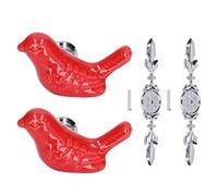 YYALYYON 2 ensembles de boutons de traction de tiroir en alliage de Zinc, bouton de placard de garde-robe pour la décoration de meubles de cuisine (1077D pigeon rouge)