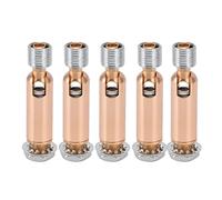 YYALYYON Adaptateur de plafond incliné M10, 5 pièces, pour plafonnier, lustre, accessoires de Suspension sur rail, Joint de direction à engrenage externe M10 (Or Rose)