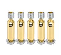 YYALYYON Adaptateur de plafond incliné M10, 5 pièces, pour plafonnier, lustre, accessoires de Suspension sur rail, Joint de direction à engrenage externe M10 (Bronze)