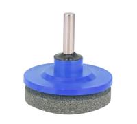 YYALYYON Aiguiseur de lame de tondeuse à gazon, accessoire de perceuse haute efficacité, pierre à meuler durable, ajustement universel pour outils électriques et perceuses à main (bleu)