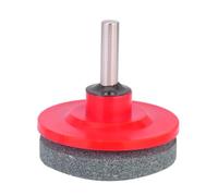 YYALYYON Aiguiseur de lame pour tondeuse à gazon, accessoire de perceuse à haute efficacité, pierre de meulage durable, ajustement universel pour outils électriques et perceuses à main (rouge)