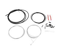 YYALYYON Câble de Changement de Vitesse de Vélo, Acier Inoxydable, Antirouille, pour Vélos de Montagne et de Route, Durable, Taux de Compression Zéro, Kit Complet avec Accessoires (Noire)