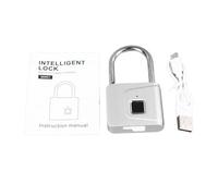YYALYYON Cadenas antivol à empreintes digitales, serrure électronique intelligente sans clé pour porte d'armoire, pour famille, dortoir d'étudiants, salle de sport