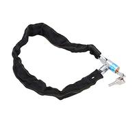 YYALYYON Chaîne antivol robuste avec 2 clés en acier haute sécurité pour usage extérieur, pour vélo, moto, porte, clôture, portail, 77 cm de long, revêtement en toile antirouille