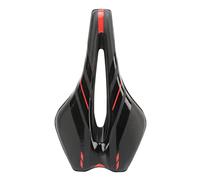 YYALYYON Ergonomic Bike Seat, Hollow Design for Breathability, Slow Rebound Comfort, Universal Fit for Mountain and Road Bicycles, Supportive Suspension Frame for Shock Absorption (Red)