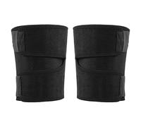 YYALYYON Genouillère, pour le sport, manchon de compression réglable avec nanomètre argenté, conception à crochets et boucles pour la course, le basket-ball et la randonnée (XL)