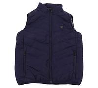 YYALYYON Gilet chauffant électrique intelligent USB, veste chauffante, 2 zones de chauffage, 3 vitesses, vêtements chauffants pour l'extérieur, bleu foncé (M)
