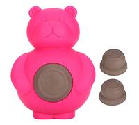 YYALYYON Jouet à mâcher en Silicone, saveur de bœuf d'ours, résistant aux morsures d'animaux, molaire pour Chien, Jouet à mâcher, Nettoyage des Dents (Rouge)