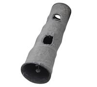 YYALYYON Jouet Tunnel pour Chat en Daim, Tunnel Coucou Pliable avec Boule Auto-divertissante, Fil d'acier intégré, Doux et délicat, Meilleures Ventes, café pour Chat, Famille avec Chats (L)