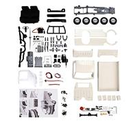 YYALYYON Kit de camion RC tout-terrain pour enfants, environnement difficile, grands pneus souples, structure vive, plastique durable et acier inoxydable, facile à contrôler (blanc)