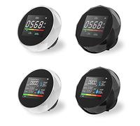 YYALYYON Moniteur de qualité de l'air intérieur, détecteur de dioxyde de carbone avec compteur de température et d'humidité TVOC, support mural portable rechargeable par USB, design de bureau pour la