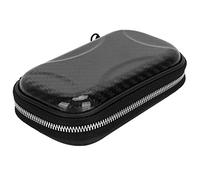 YYALYYON Portefeuille à Fermeture éclair en Fiber de Carbone, Sac Multi-Usage pour Carte d'identité et de crédit, 13x8x3,5 cm (Noire)