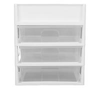 YYALYYON pour boîte de Rangement de Maquillage, tiroirs Transparents, Trois Couches, matériau PP, roulement Solide, Fabrication délicate, Rangement de Bureau