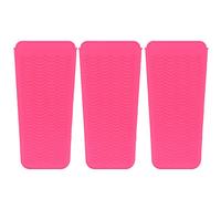 YYALYYON pour le rangement des outils capillaires, tapis en silicone résistant à la chaleur, pochette pliable portable pour lisseur et bigoudi, coussinet de protection de table