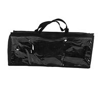 YYALYYON pour Sac de Rangement, Tissu imperméable de Haute qualité, Organisateur Durable résistant à l'usure avec poignée Confortable, fenêtre Transparente pour Une Identification (Noire)