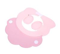 YYALYYON pour visière de shampooing réglable, conception à crochets et boucles, ajustement universel pour adultes et enfants, protection auditive étanche, bonnet de coupe de (Rose)