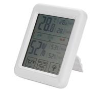YYALYYON Thermomètre hygromètre numérique, jauge d'humidité avec grand écran LCD, rétroéclairage de l'écran tactile, conception montable au mur sur table pour une utilisation au