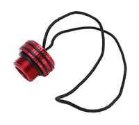 YYALYYON Valve de réservoir de plongée sous-Marine, Bouchon Anti-poussière, Couvercle de Protection, Couvercle de réservoir DIN avec Cordon (Rouge)