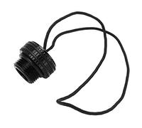 YYALYYON Valve de réservoir de plongée sous-Marine, Bouchon Anti-poussière, Couvercle de Protection, Couvercle de réservoir DIN avec Cordon (Noire)