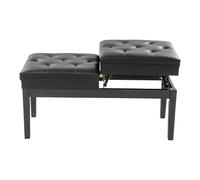 YyanLAK Tabouret de piano - 108 x 39 x 48 cm - Banc de piano à deux places - Réglable - Avec espace de rangement - Peut être utilisé à la maison, dans les écoles, les concerts, les studios de musique