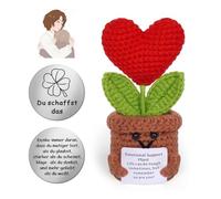 YYAQZD Poupée de Corazones positives, en Laine de Corazones créative et Petit câlin, trèfle à Quatre Feuilles Porte-Bonheur (Argent), Cadeau de rétablissement, Cadeau de rentrée des Classes.