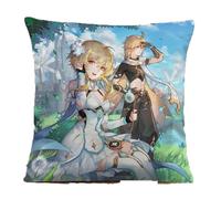 YYATT Figurine Anime Jouet pour Genshin Impact 60 * 60cm, Pendentif Sac à Dos de Dessin Animé, Anime Plüsch Kissen pour Décorer chez Les Fans Joueurs,12